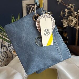 CXL by Christian Lacroix Denim Blue Wristlet Pouch